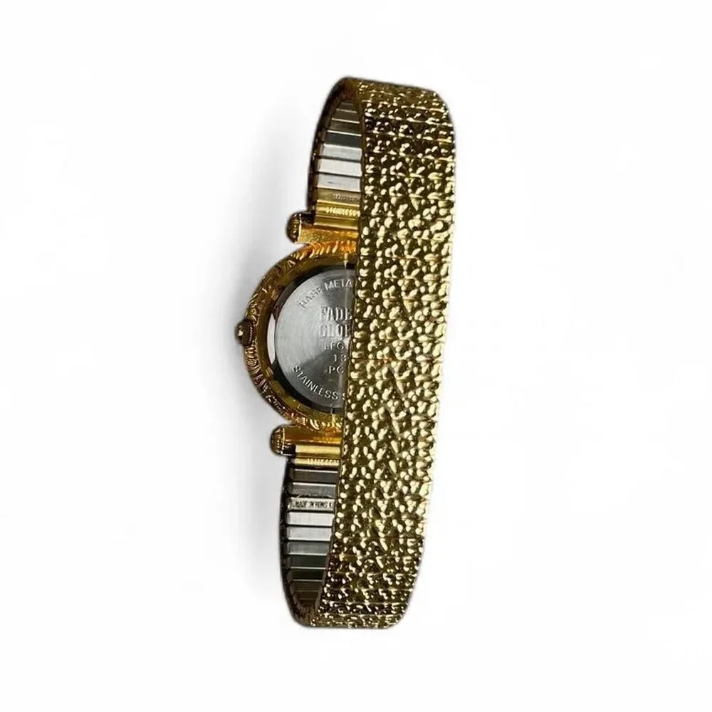 Faded Glory Gold,‎ Textured, Maximalist Women's Watch
